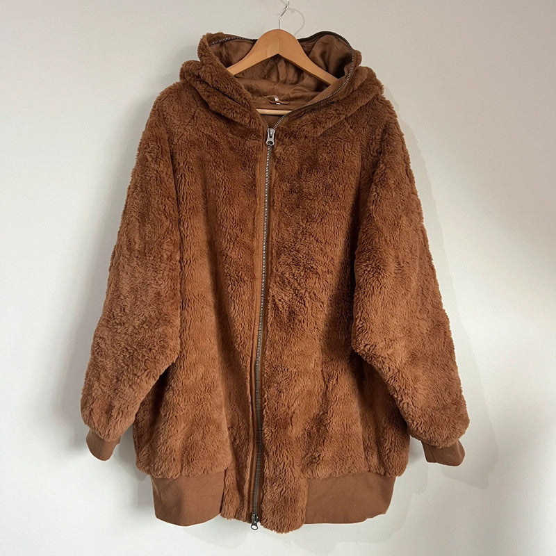 Full zip hooded cozy fleece by Free People